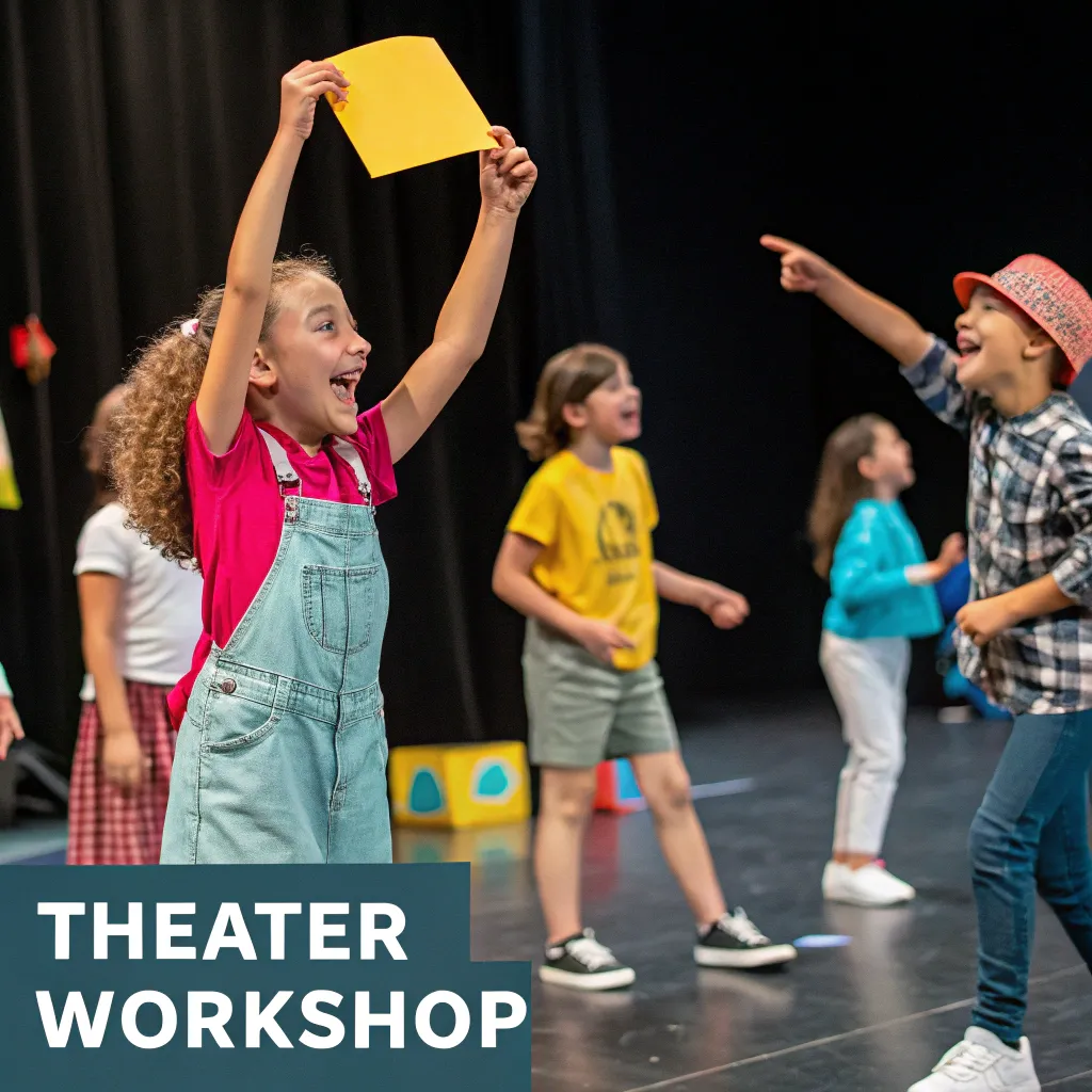 Kids enjoying a theater workshop